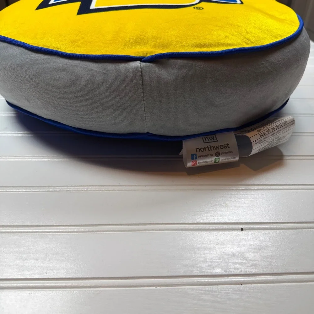 South Dakota State University SDSU Travel Cloud Pillow Northwest Blue Yellow